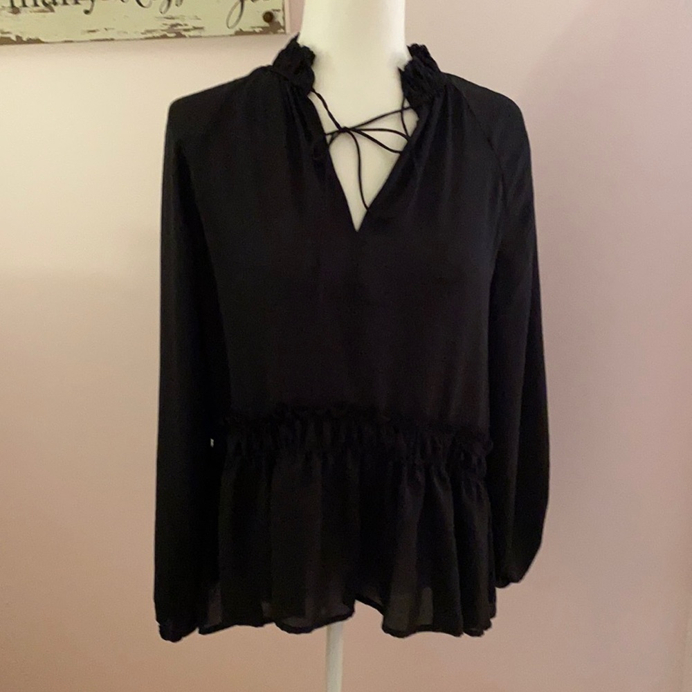 Loft - Brand New Black Beauty blouse